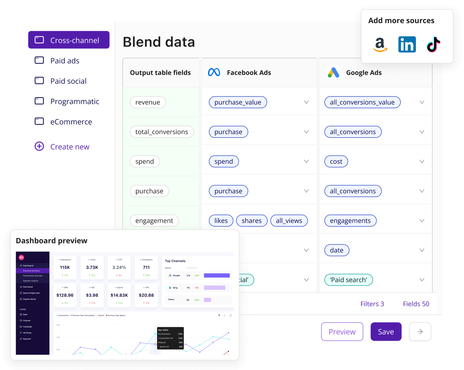Improvado is a marketing intelligence and analytics platform.